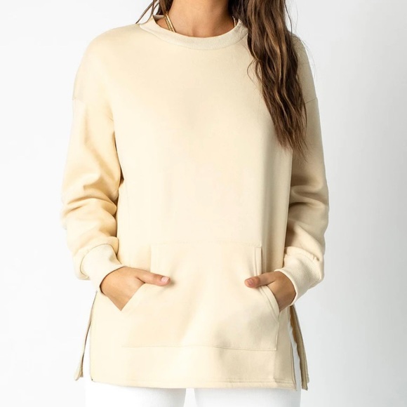 Princess Polly Tops - Princess Polly Linda Oversized Sweater Beige NWT